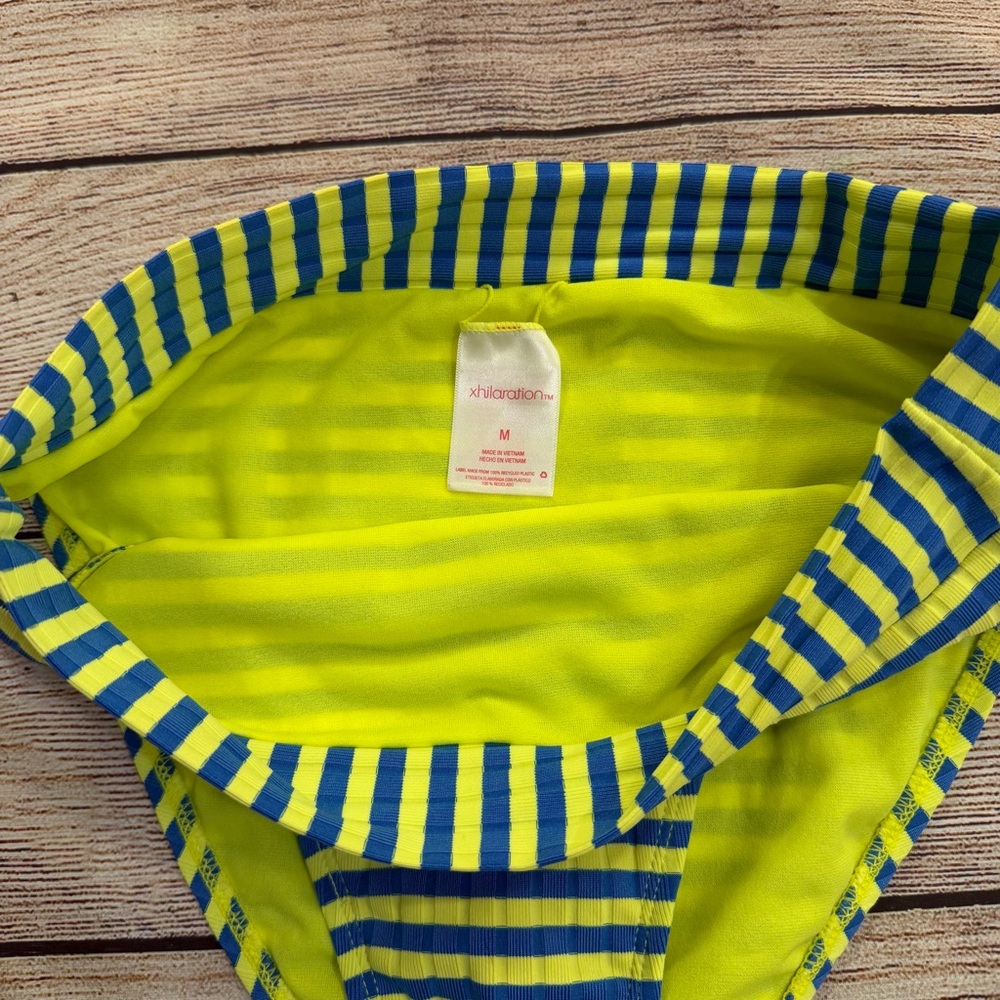 Xhillaration Neon Striped Bikini - Medium - Picture 8 of 9